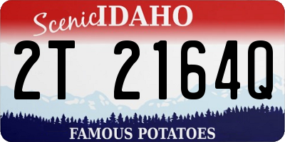 ID license plate 2T2164Q