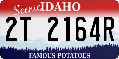 ID license plate 2T2164R