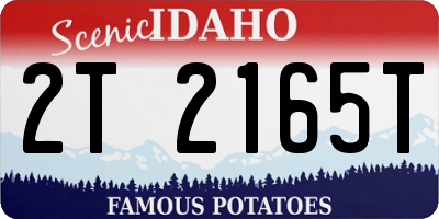ID license plate 2T2165T