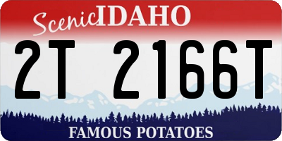 ID license plate 2T2166T