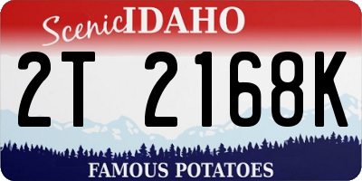 ID license plate 2T2168K