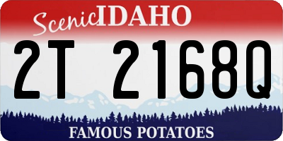ID license plate 2T2168Q