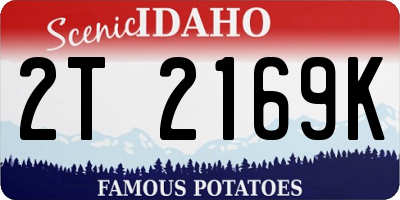 ID license plate 2T2169K