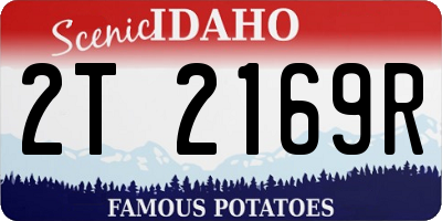 ID license plate 2T2169R