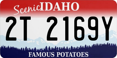 ID license plate 2T2169Y