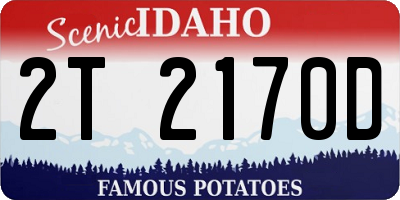ID license plate 2T2170D