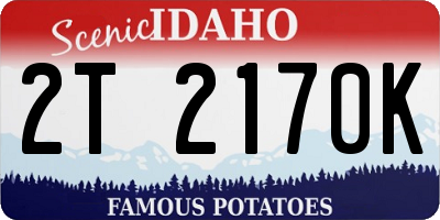 ID license plate 2T2170K