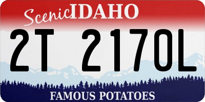 ID license plate 2T2170L