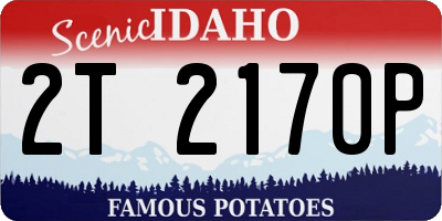 ID license plate 2T2170P