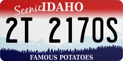 ID license plate 2T2170S