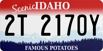 ID license plate 2T2170Y