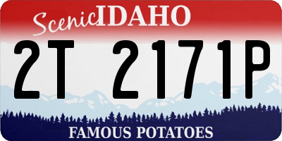 ID license plate 2T2171P