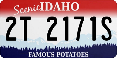 ID license plate 2T2171S