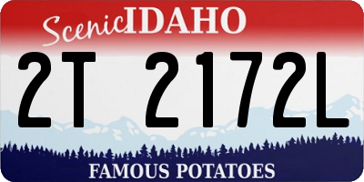 ID license plate 2T2172L