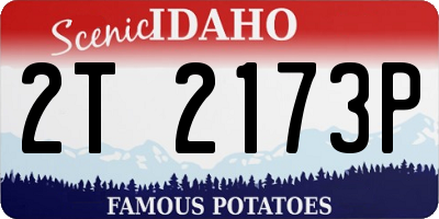 ID license plate 2T2173P