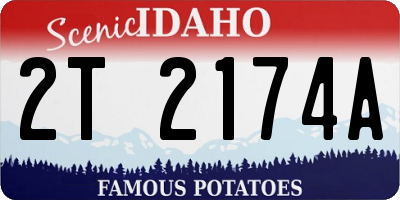 ID license plate 2T2174A