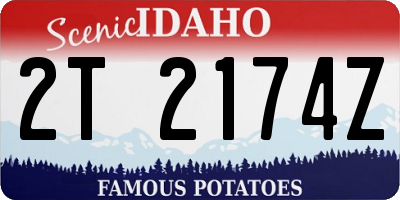 ID license plate 2T2174Z