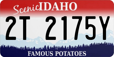 ID license plate 2T2175Y
