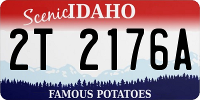 ID license plate 2T2176A
