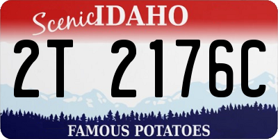 ID license plate 2T2176C