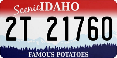 ID license plate 2T2176O