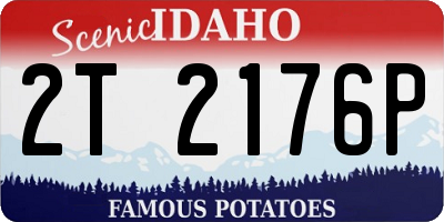 ID license plate 2T2176P