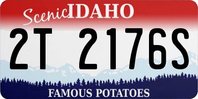 ID license plate 2T2176S