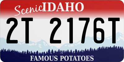 ID license plate 2T2176T