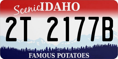ID license plate 2T2177B