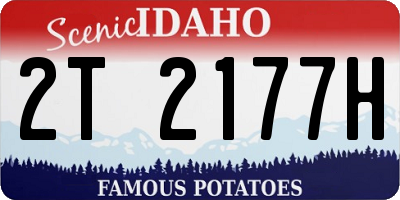 ID license plate 2T2177H