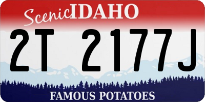 ID license plate 2T2177J