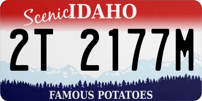 ID license plate 2T2177M