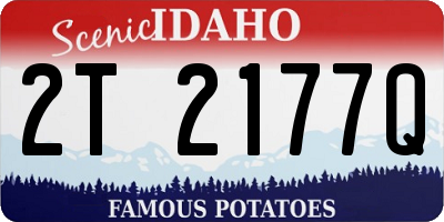 ID license plate 2T2177Q