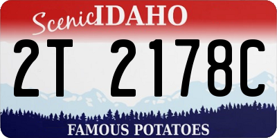 ID license plate 2T2178C