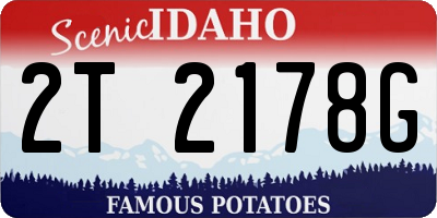 ID license plate 2T2178G