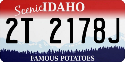ID license plate 2T2178J