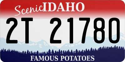 ID license plate 2T2178O