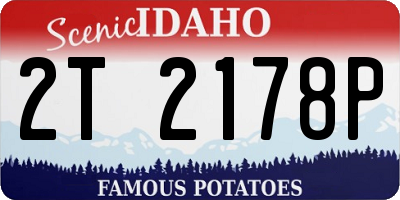 ID license plate 2T2178P
