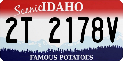 ID license plate 2T2178V