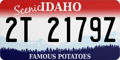 ID license plate 2T2179Z