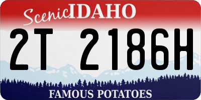 ID license plate 2T2186H