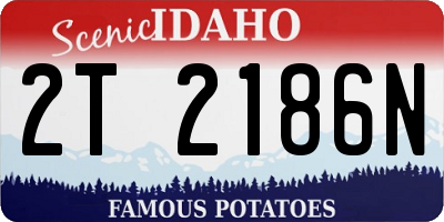 ID license plate 2T2186N