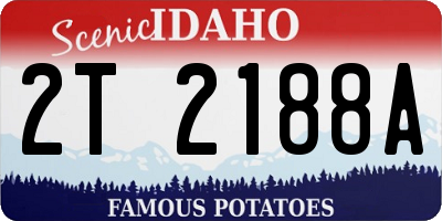 ID license plate 2T2188A