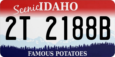 ID license plate 2T2188B