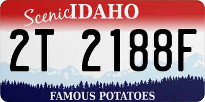 ID license plate 2T2188F