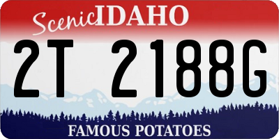 ID license plate 2T2188G