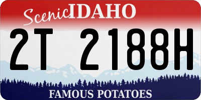 ID license plate 2T2188H