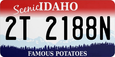 ID license plate 2T2188N