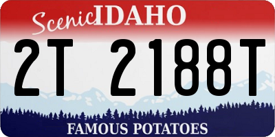 ID license plate 2T2188T
