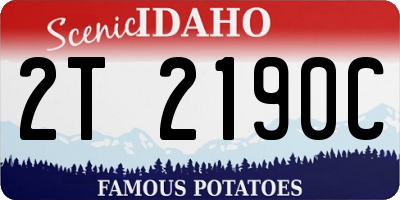 ID license plate 2T2190C